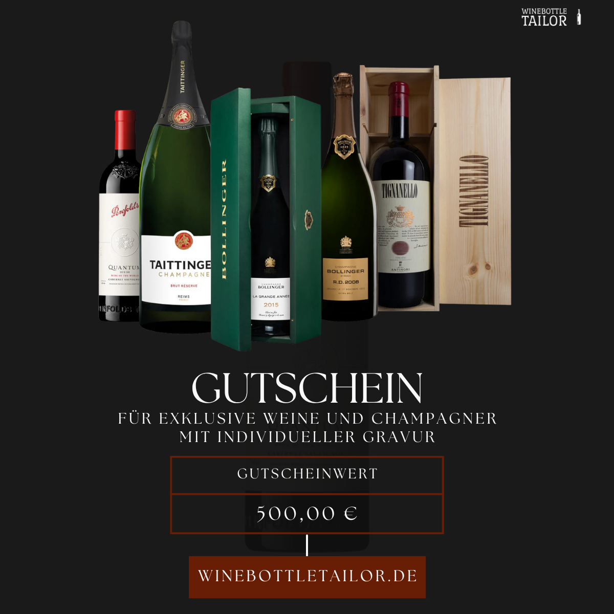 Winebottle Tailor Geschenkgutschein