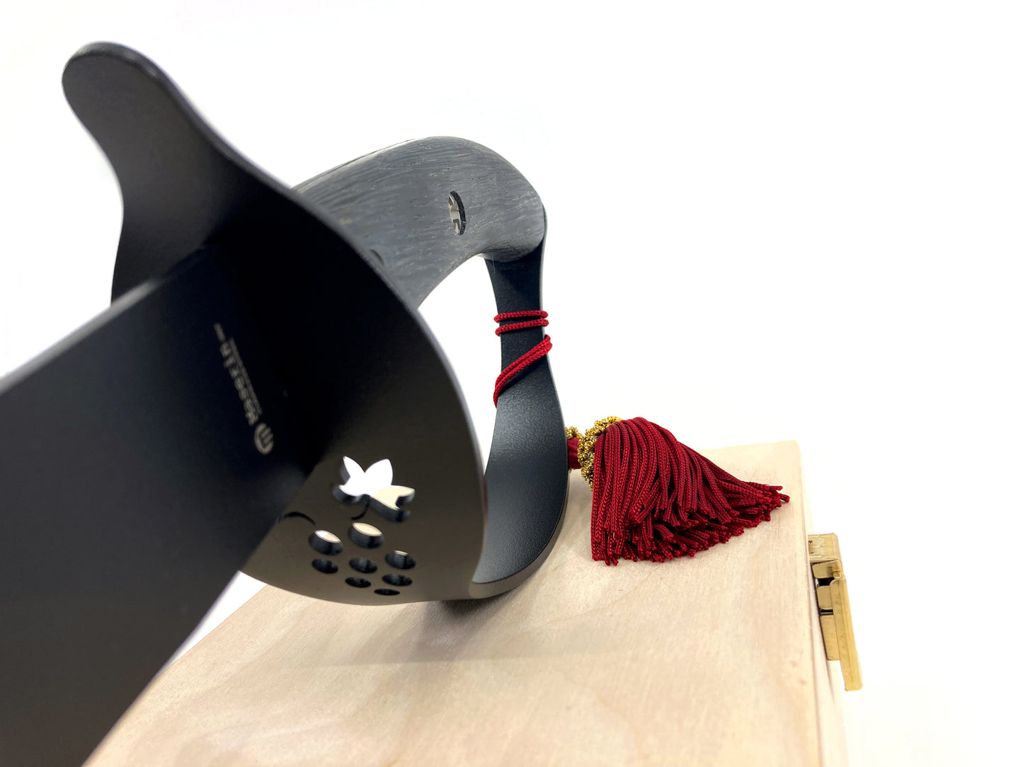 Maserin Champagnersäbel BLACK (Edelstahl mit Eichenholzgriff)