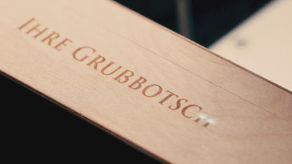 Maserin Champagnersäbel (Edelstahl mit braunem Holzgriff)